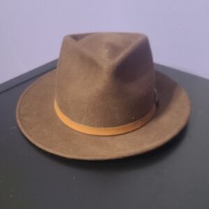 Classic Brown Fedora Hat